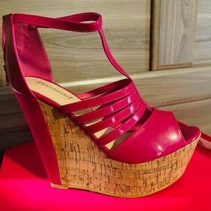 Fushia high heels